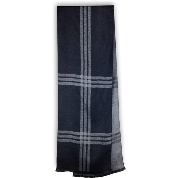 Bleu Nero Luxurious Winter Scarf Premium Cashmere Feel Unique Design Selection - Picture 2 of 6